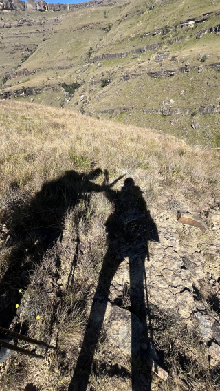 outdoor portrait hiker warm light